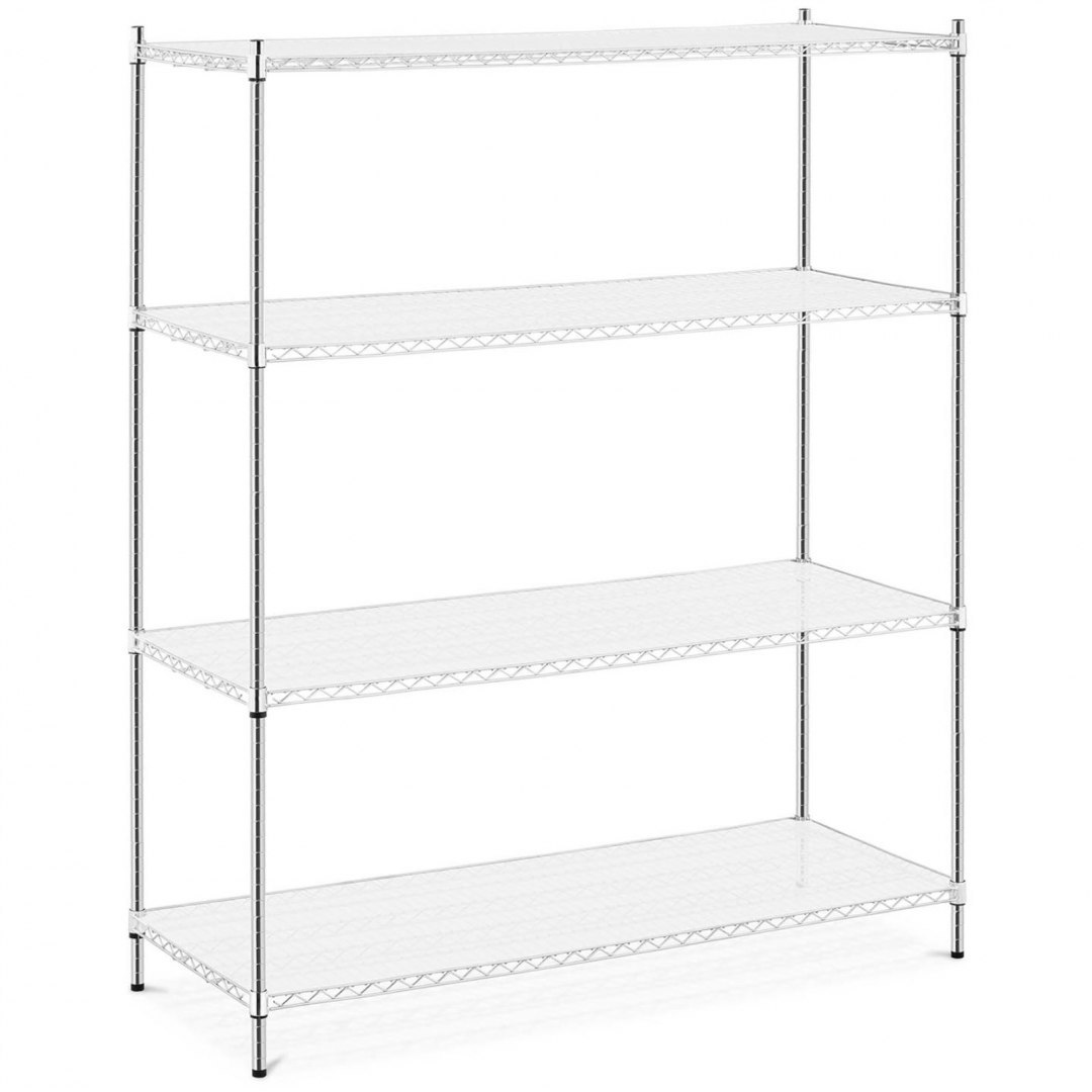 Regał magazynowy ażurowy 4 półki + 4 maty do 1 t 1000 kg 150x60x180 cm Royal Catering Regał magazynowy ażurowy 4 półki + 4 maty do 1 t 1000 kg 150x60x180 cm Royal Catering
