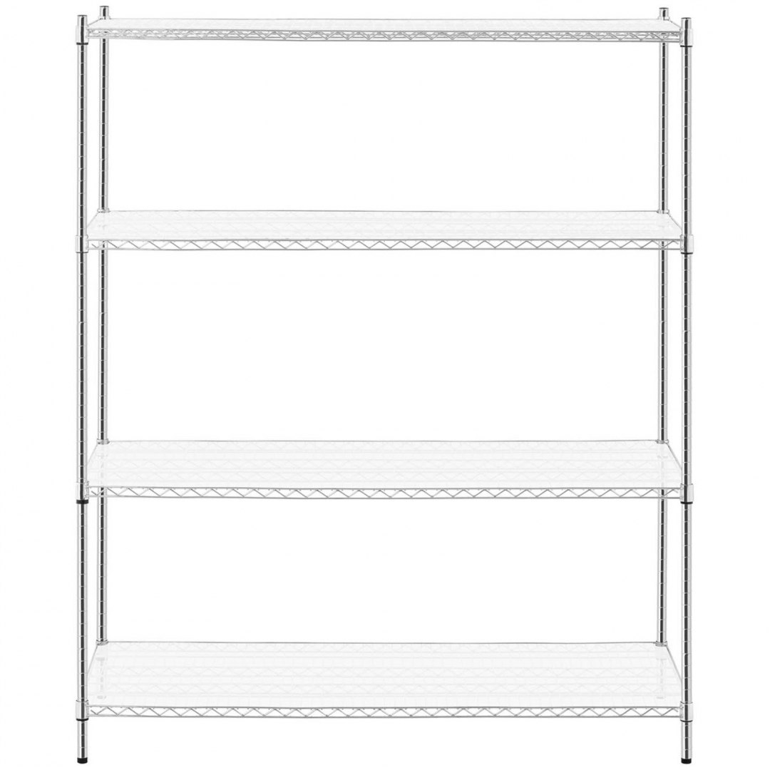 Regał magazynowy ażurowy 4 półki + 4 maty do 1 t 1000 kg 150x60x180 cm Royal Catering Regał magazynowy ażurowy 4 półki + 4 maty do 1 t 1000 kg 150x60x180 cm Royal Catering