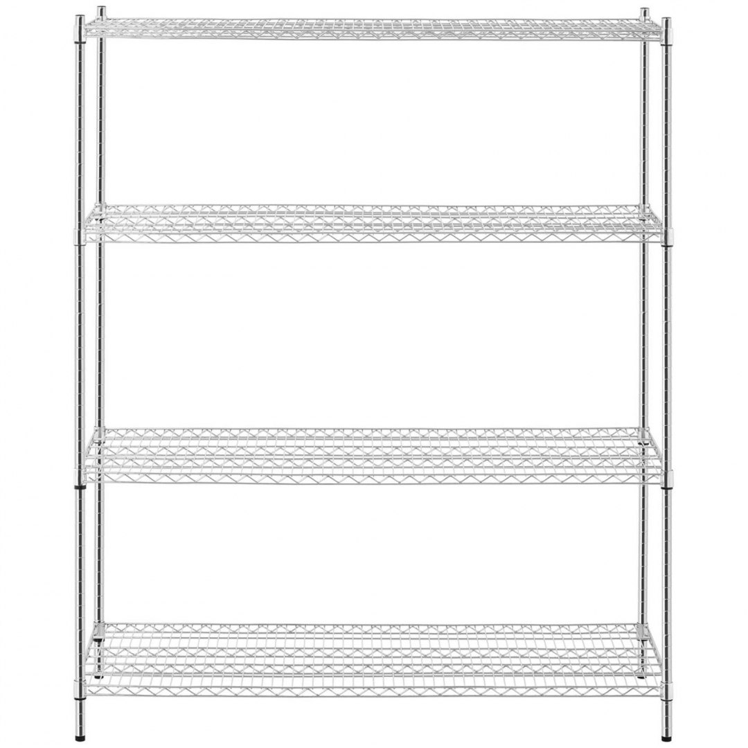 Regał metalowy magazynowy 4 półki druciane do 1 t 1000 kg 149x59x180 cm Royal Catering Regał metalowy magazynowy 4 półki druciane do 1 t 1000 kg 149x59x180 cm Royal Catering