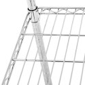 Regał warsztatowy chromowany 4 półki ażurowe do 1 t 1000 kg 120x45x180 cm Royal Catering