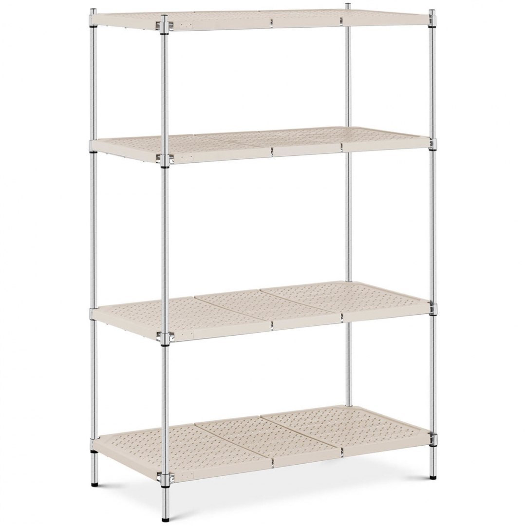 Regał warsztatowy druciany 4 półki z nakładkami do 600 kg 120x60x180 cm Royal Catering Regał warsztatowy druciany 4 półki z nakładkami do 600 kg 120x60x180 cm Royal Catering
