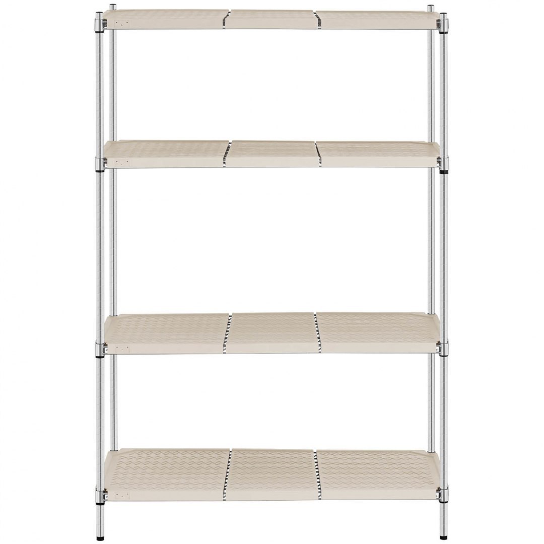 Regał warsztatowy druciany 4 półki z nakładkami do 600 kg 120x60x180 cm Royal Catering Regał warsztatowy druciany 4 półki z nakładkami do 600 kg 120x60x180 cm Royal Catering