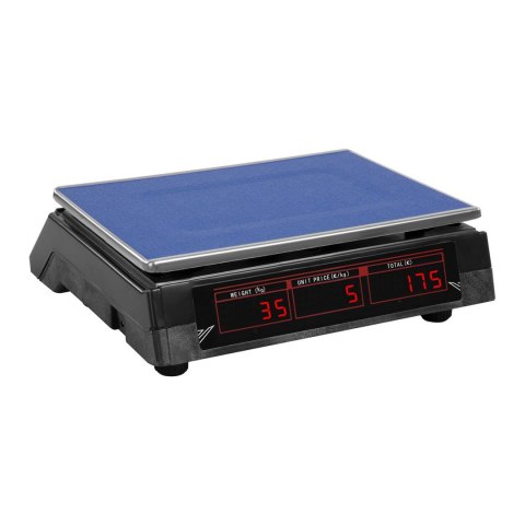 Waga sklepowa handlowa cenowa czarna 30kg / 2g Steinberg Systems Waga sklepowa handlowa cenowa czarna 30kg / 2g Steinberg Systems