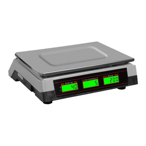 Waga sklepowa kontrolna 339x233mm zasilacz + akumulator 40kg / 2g - biała Steinberg Systems Waga sklepowa kontrolna 339x233mm zasilacz + akumulator 40kg / 2g - biała Steinberg Systems