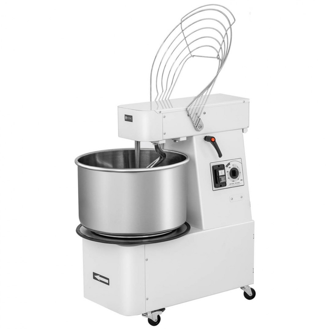 Miesiarka planetarna mikser spiralny do ciasta z wyjmowaną dzieżą 32 l 88 kg/h ITALY Royal Catering Miesiarka planetarna mikser spiralny do ciasta z wyjmowaną dzieżą 32 l 88 kg/h ITALY Royal Catering