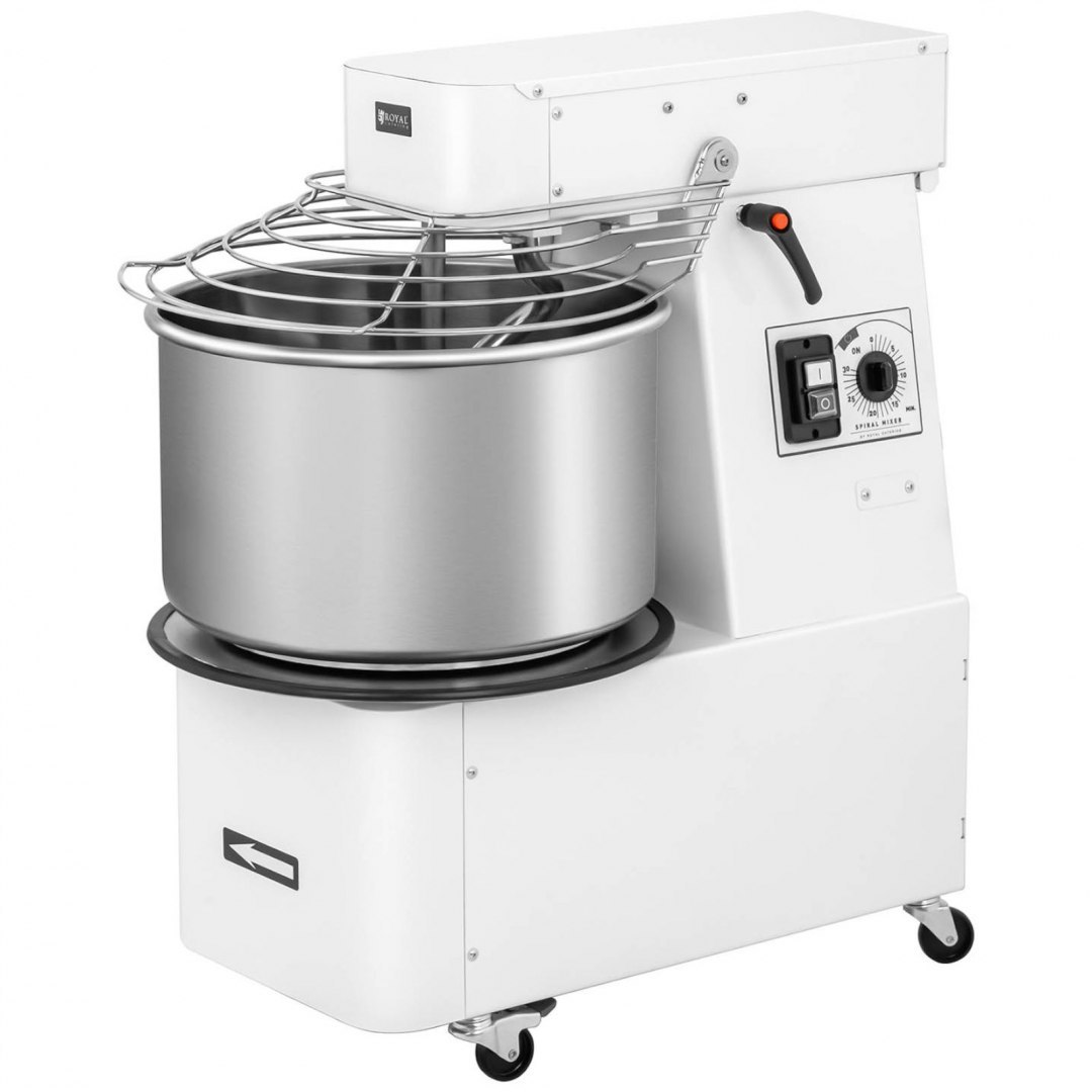 Miesiarka planetarna mikser spiralny do ciasta z wyjmowaną dzieżą 32 l 88 kg/h ITALY Royal Catering Miesiarka planetarna mikser spiralny do ciasta z wyjmowaną dzieżą 32 l 88 kg/h ITALY Royal Catering