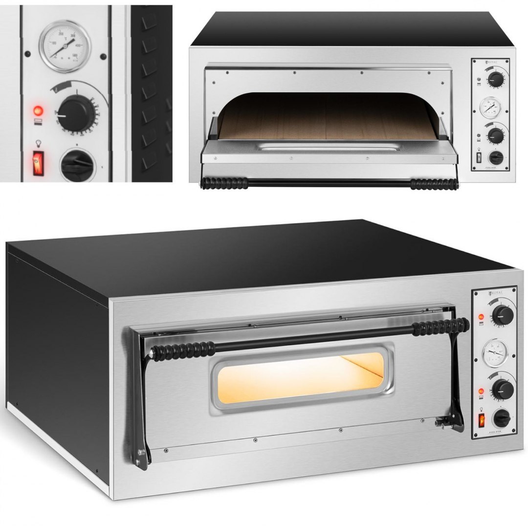 Profesjonalny piec do pizzy elektryczny jednokomorowy 4 pizze śr. 32 cm 400 V 4700 W ITALY Royal Catering Profesjonalny piec do pizzy elektryczny jednokomorowy 4 pizze śr. 32 cm 400 V 4700 W ITALY Royal Catering