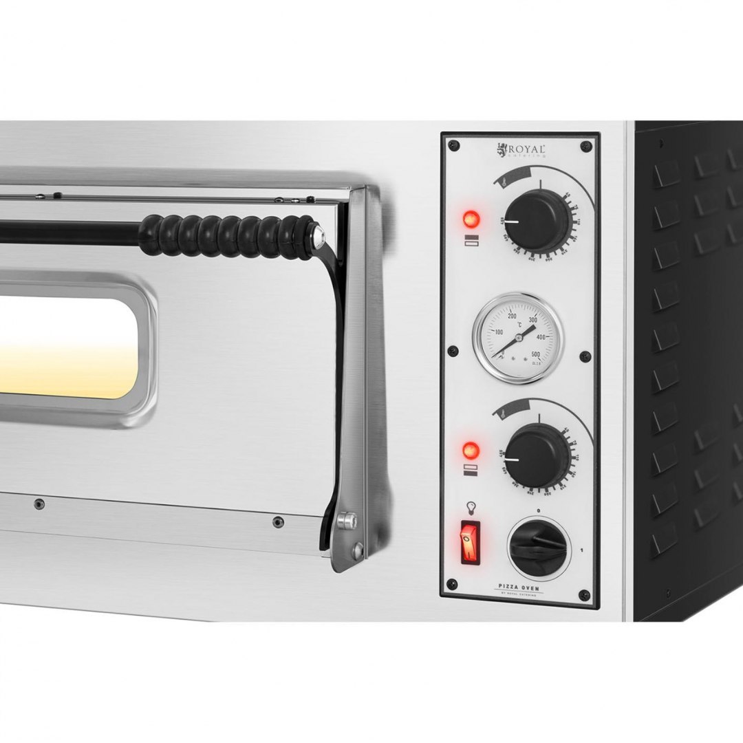 Profesjonalny piec do pizzy elektryczny jednokomorowy 4 pizze śr. 32 cm 400 V 4700 W ITALY Royal Catering Profesjonalny piec do pizzy elektryczny jednokomorowy 4 pizze śr. 32 cm 400 V 4700 W ITALY Royal Catering