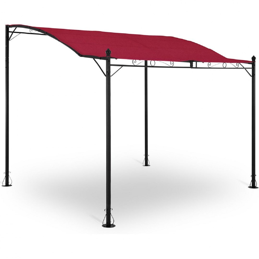 Zadaszenie ogrodowe altana wolnostojąca 2.6 x 3 x 2.5 m czerwona UNIPRODO Zadaszenie ogrodowe altana wolnostojąca 2.6 x 3 x 2.5 m czerwona UNIPRODO