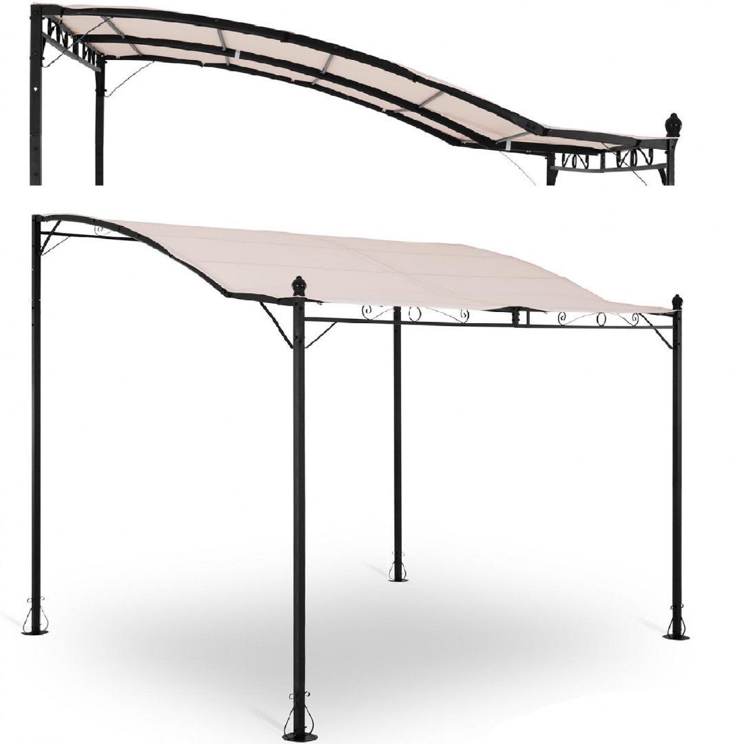 Zadaszenie ogrodowe altana wolnostojąca 2.6 x 3 x 2.5 m kremowa UNIPRODO Zadaszenie ogrodowe altana wolnostojąca 2.6 x 3 x 2.5 m kremowa UNIPRODO
