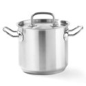 Garnek wysoki Kitchen Line z pokrywką 13,5 l śr. 280 x 220 h - Hendi 837405 Hendi