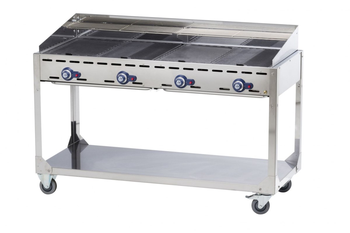 Grill gazowy "Green Fire" 4 palniki 22kW mobilny - Hendi 149614 Hendi Grill gazowy "Green Fire" 4 palniki 22kW mobilny - Hendi 149614 Hendi