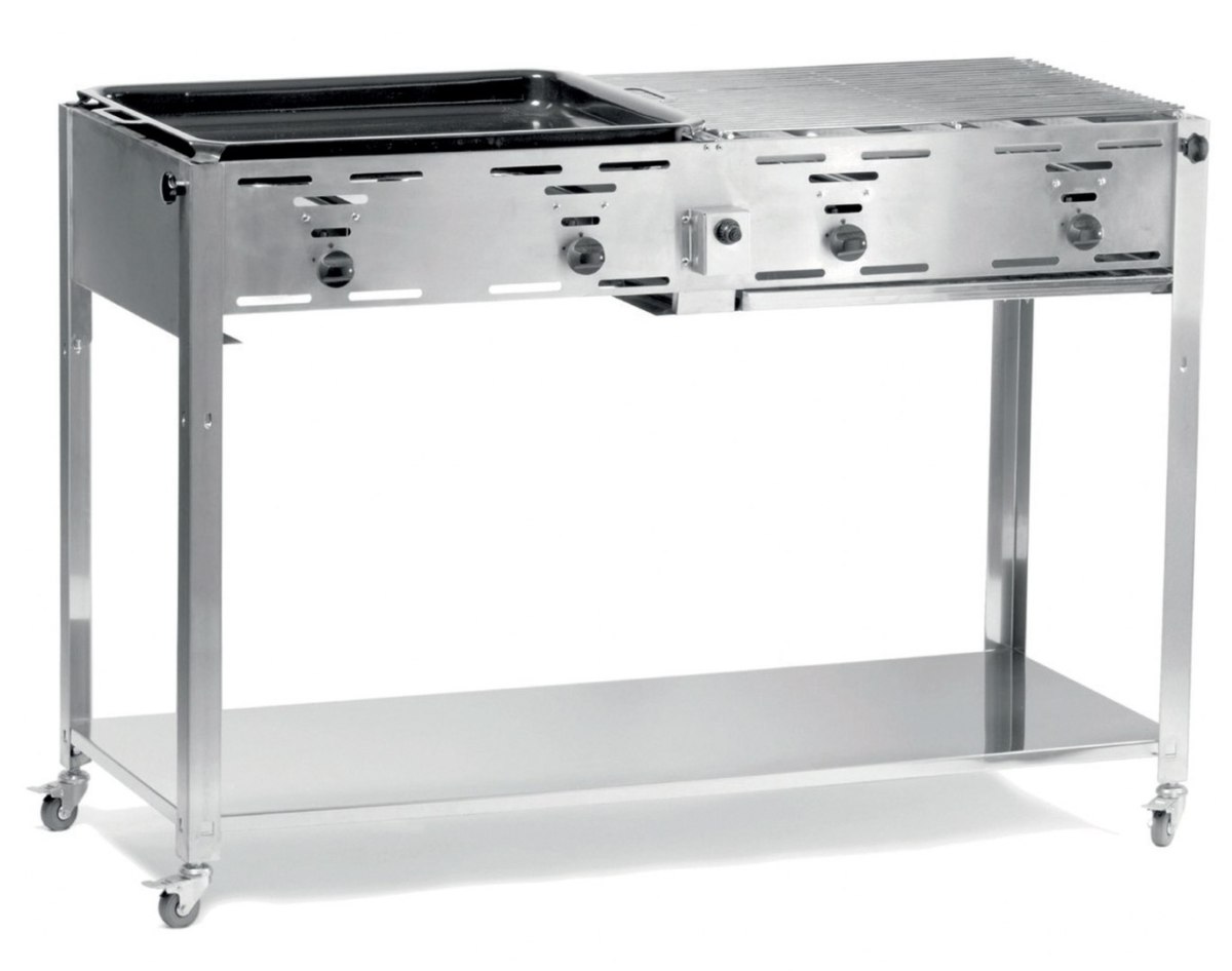 Grill gazowy "Master Quattro" 4 palniki 22kW mobilny - Hendi 154908 Hendi Grill gazowy "Master Quattro" 4 palniki 22kW mobilny - Hendi 154908 Hendi