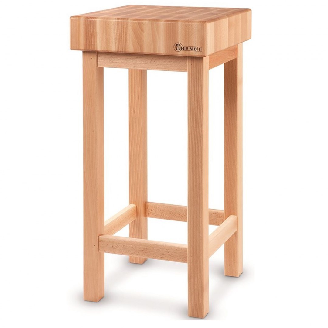 Kloc masarski drewniany 400x400x150mm z podstawą - Hendi 505625 Hendi Kloc masarski drewniany 400x400x150mm z podstawą - Hendi 505625 Hendi