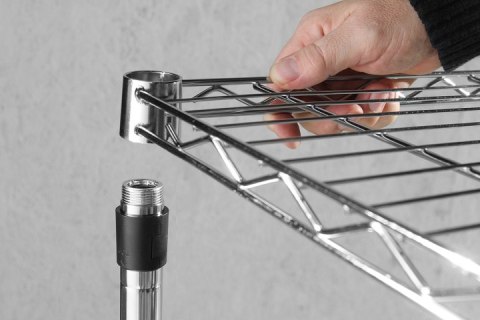 Regał magazynowy składany regulowane półki z drutu - 5 półkowy - Hendi 812204 Hendi Regał magazynowy składany regulowane półki z drutu - 5 półkowy - Hendi 812204 Hendi