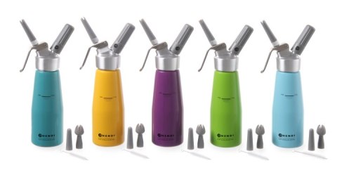 Syfon do bitej śmietany Kurt Scheller Zielony 0,5 L - Hendi 975879 Hendi Syfon do bitej śmietany Kurt Scheller Zielony 0,5 L - Hendi 975879 Hendi