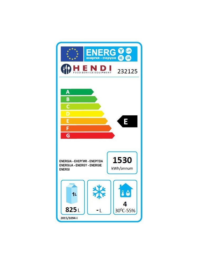 Szafa chłodnicza 2-drzwiowa Profi Line 6 x GN2/1 1260L - Hendi 232125 Hendi Szafa chłodnicza 2-drzwiowa Profi Line 6 x GN2/1 1260L - Hendi 232125 Hendi