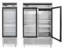 Szafa chłodnicza lodówka przeszklona Kitchen Line 1-drzwiowa 610L - Hendi 233160 Hendi