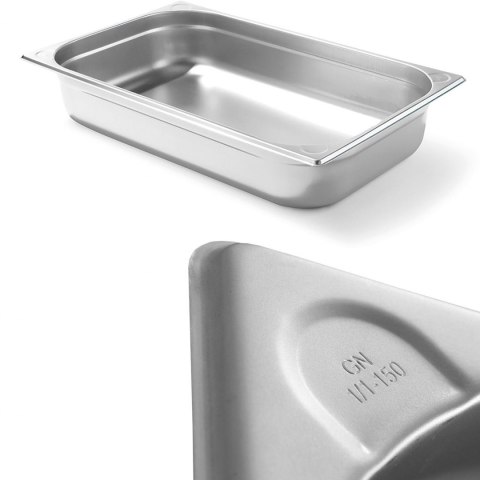 Pojemnik GN 1/1 stalowy Kitchen Line wys. 150 mm - Hendi 806142 Hendi Pojemnik GN 1/1 stalowy Kitchen Line wys. 150 mm - Hendi 806142 Hendi