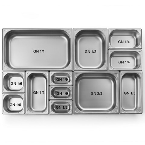 Pojemnik GN 1/2 stalowy Kitchen Line wys. 200 mm - Hendi 806357 Hendi Pojemnik GN 1/2 stalowy Kitchen Line wys. 200 mm - Hendi 806357 Hendi