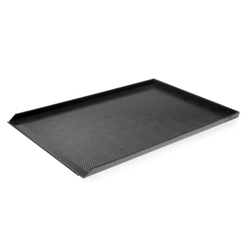 Blacha piekarnicza cukiernicza perforowana wypiekowa 60x40cm 3 ranty teflonowa - Hendi 808221 Hendi Blacha piekarnicza cukiernicza perforowana wypiekowa 60x40cm 3 ranty teflonowa - Hendi 808221 Hendi