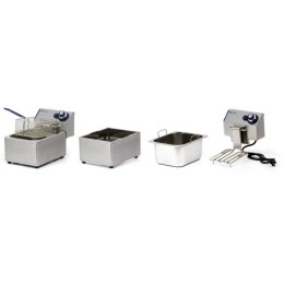 Frytownica gastronomiczna Blue Line 6kW 230V 2 x 4L - Hendi 205846 Hendi