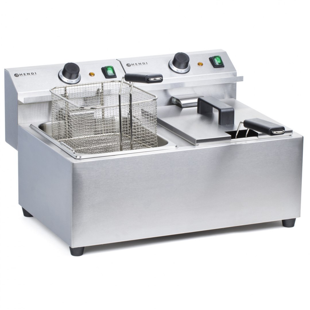 Frytownica gastronomiczna Mastercook 7kW 230V 2 x 8L - Hendi 207307 Hendi Frytownica gastronomiczna Mastercook 7kW 230V 2 x 8L - Hendi 207307 Hendi