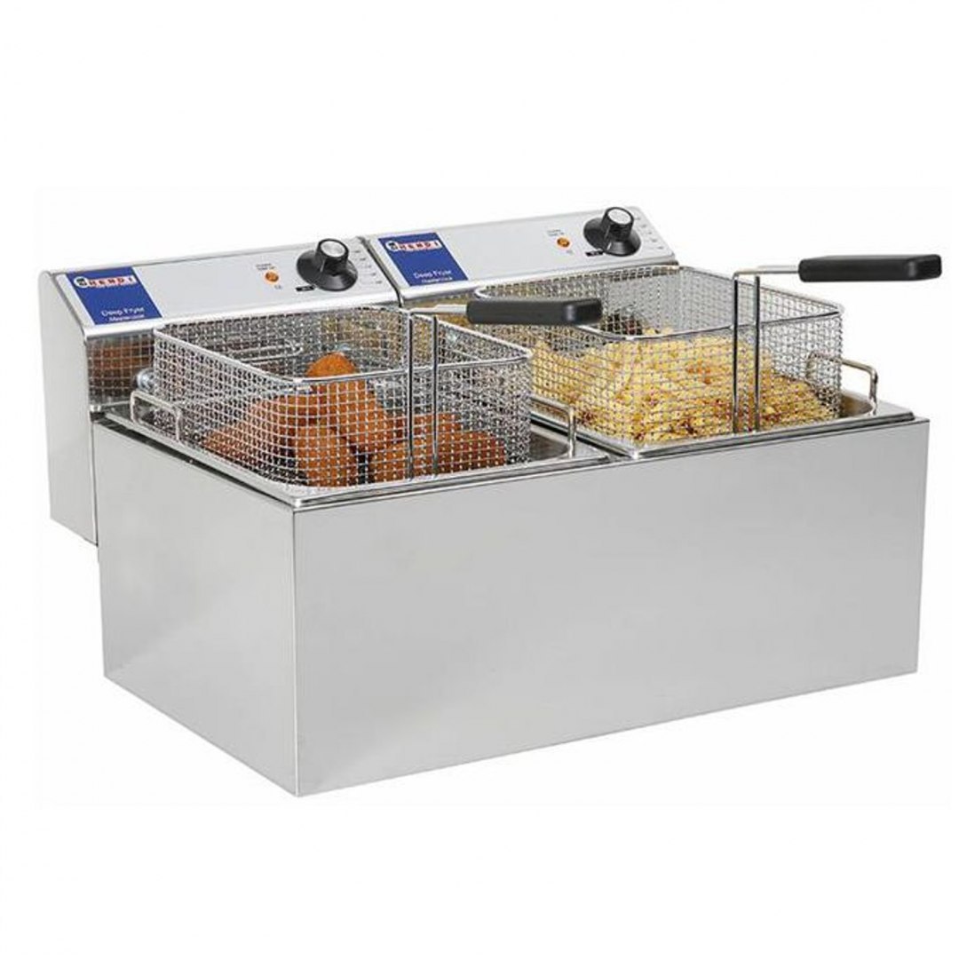 Frytownica gastronomiczna Mastercook 7kW 230V 2 x 8L - Hendi 207307 Hendi Frytownica gastronomiczna Mastercook 7kW 230V 2 x 8L - Hendi 207307 Hendi