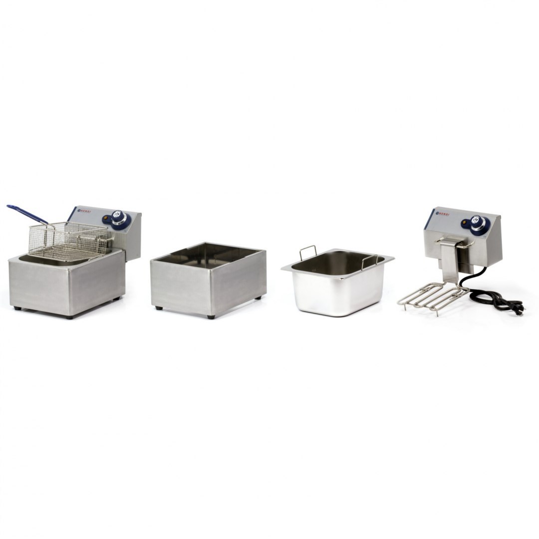 Frytownica gastronomiczna podwójna Blue Line 7kW 230V 2 x 8L - Hendi 205839 Hendi Frytownica gastronomiczna podwójna Blue Line 7kW 230V 2 x 8L - Hendi 205839 Hendi