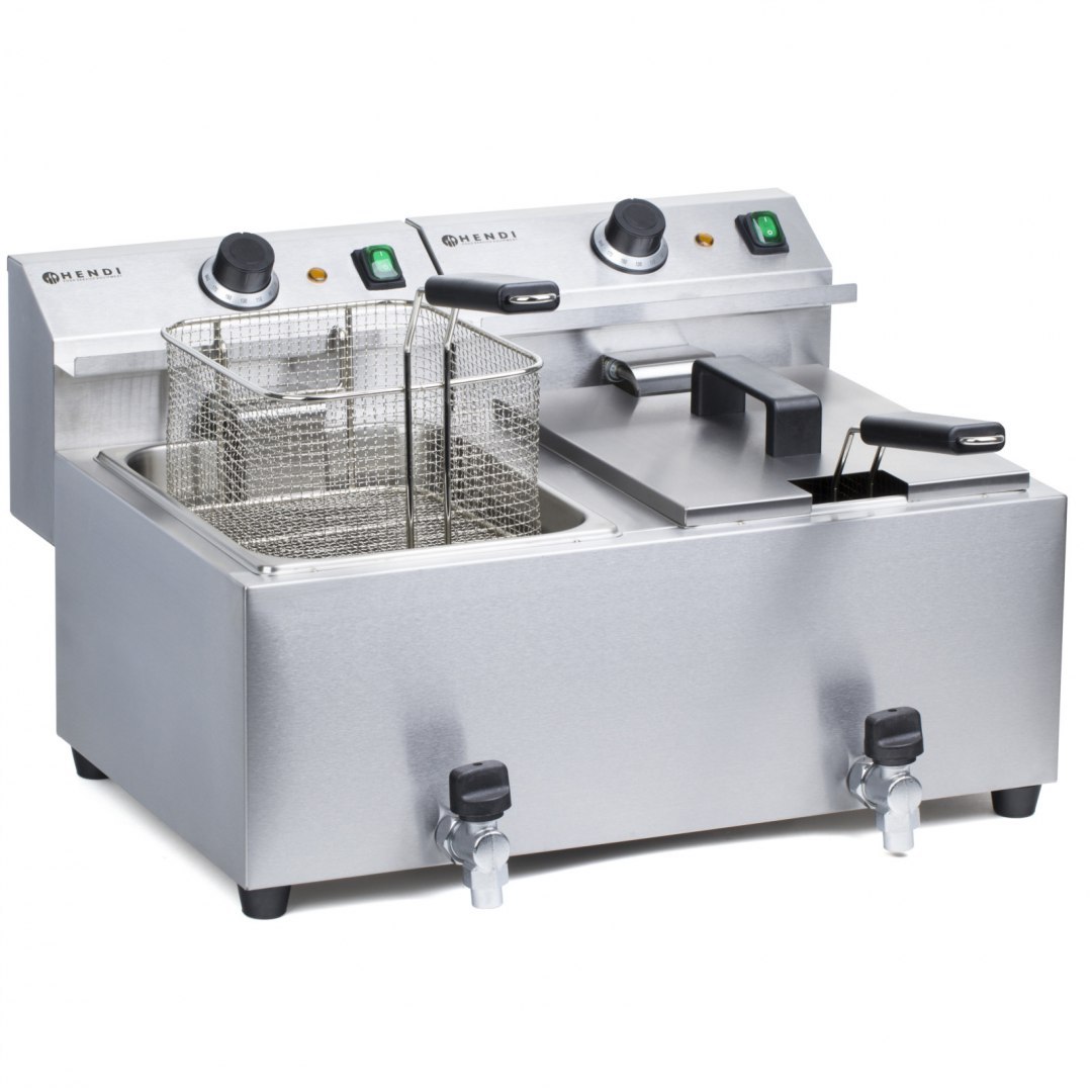 Frytownica z kranem Masterpro 230V 7kW 2 x 8L - Hendi 209301 Hendi Frytownica z kranem Masterpro 230V 7kW 2 x 8L - Hendi 209301 Hendi