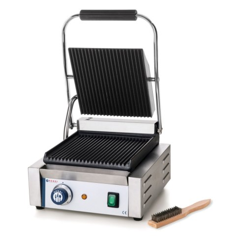 Kontakt grill kontaktowy ryflowany pojedynczy 1800W - Hendi 263501 Hendi Kontakt grill kontaktowy ryflowany pojedynczy 1800W - Hendi 263501 Hendi