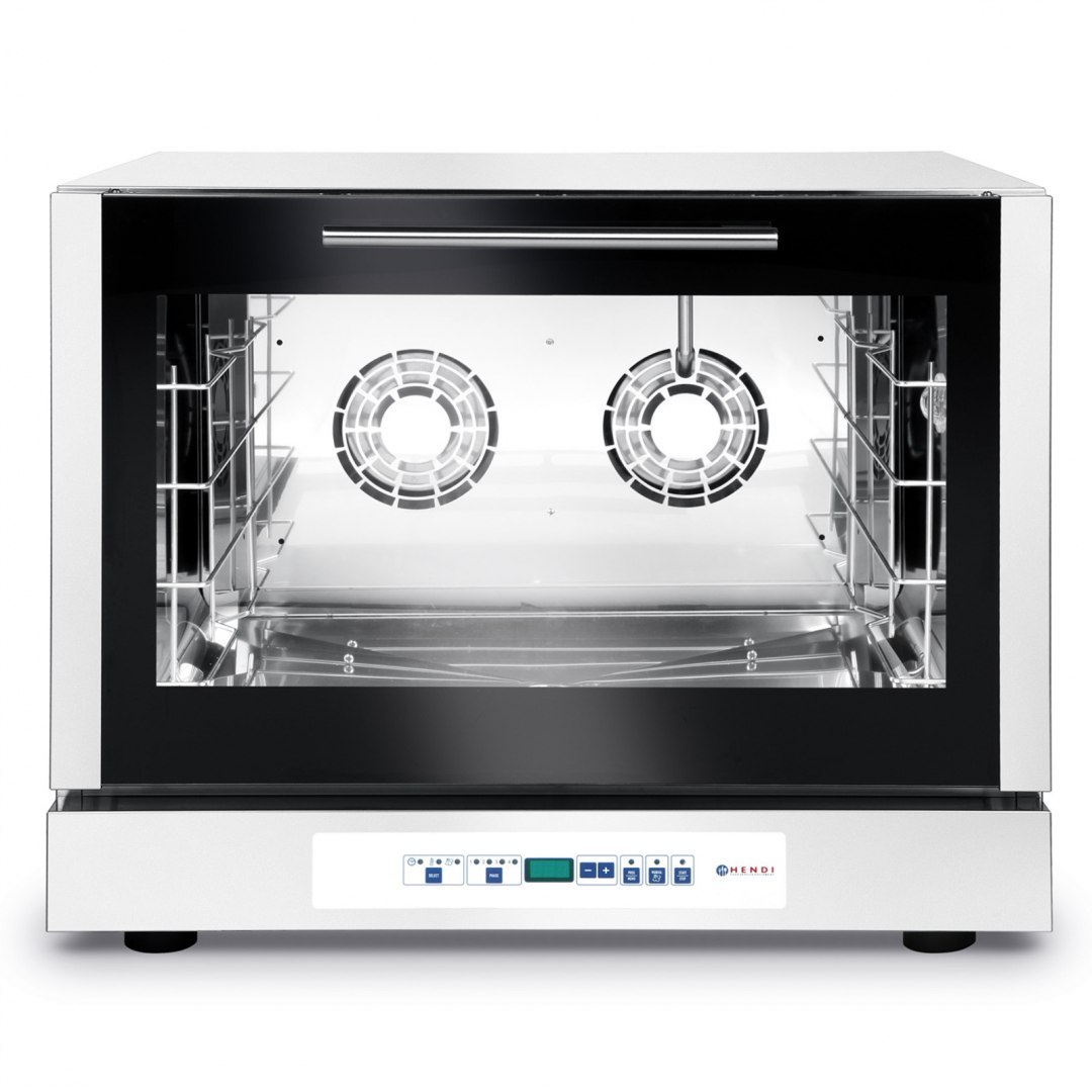 Piec konwekcyjny piekarniczy z nawilżaniem 4 blachy 60x40cm programowalny 6400W 400V - Hendi 225059 Hendi Piec konwekcyjny piekarniczy z nawilżaniem 4 blachy 60x40cm programowalny 6400W 400V - Hendi 225059 Hendi