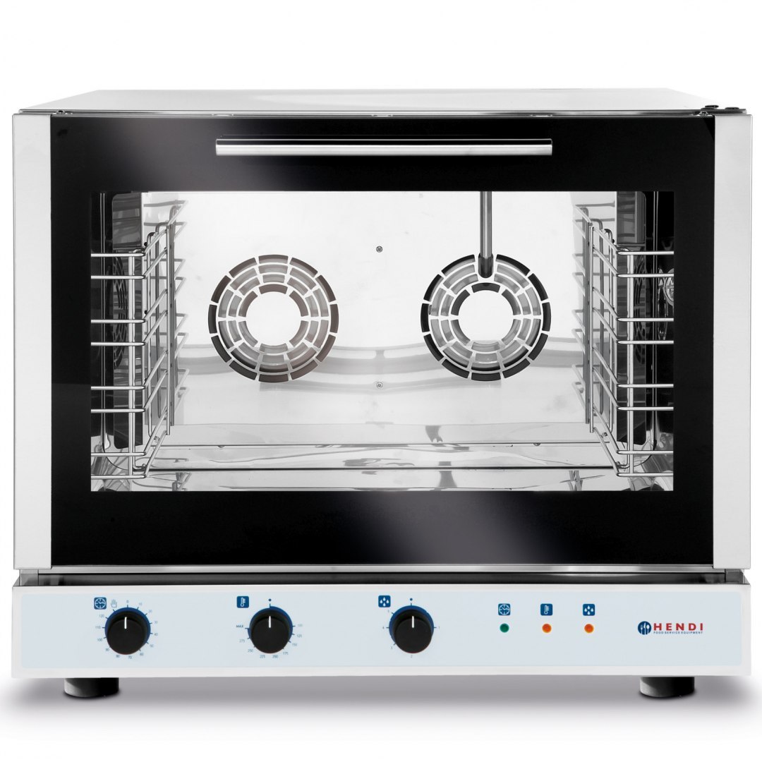 Piec konwekcyjny z nawilżaniem 4 x GN1/1 sterowanie manualne 400V 6.4kW - Hendi 225677 Hendi Piec konwekcyjny z nawilżaniem 4 x GN1/1 sterowanie manualne 400V 6.4kW - Hendi 225677 Hendi
