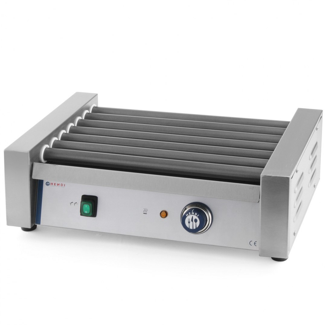 Roller grill podgrzewacz rolkowy do parówek 7 rolek 740W - Hendi 268506 Hendi Roller grill podgrzewacz rolkowy do parówek 7 rolek 740W - Hendi 268506 Hendi