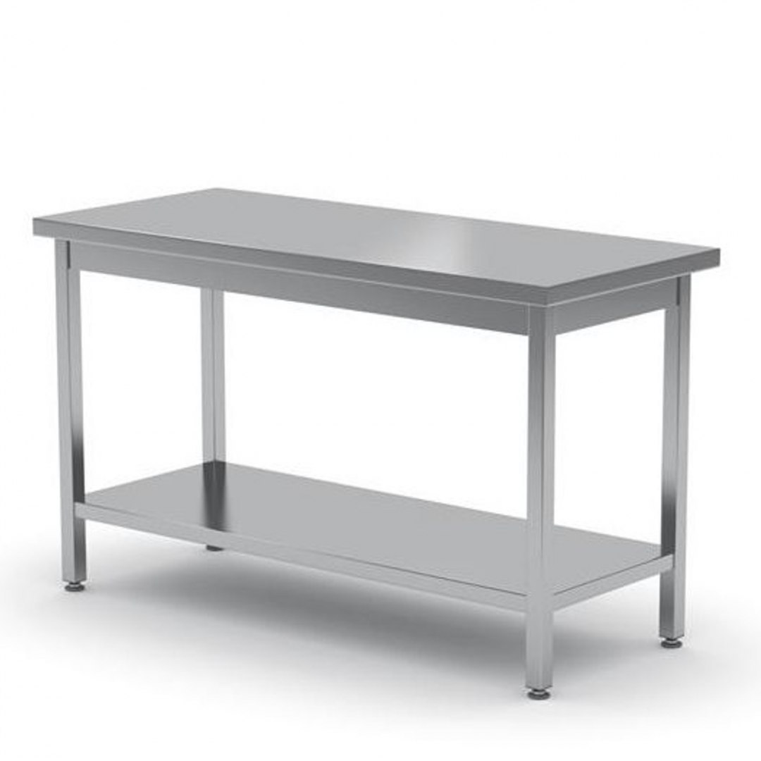 Stół blat roboczy do kuchni centralny stalowy z półką 180x60cm - Hendi 811559 Hendi Stół blat roboczy do kuchni centralny stalowy z półką 180x60cm - Hendi 811559 Hendi