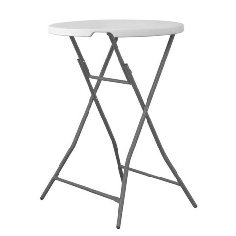Stolik cateringowy barowy składany biały okrągły śr. 80cm do 80kg - Hendi 810958 Hendi Stolik cateringowy barowy składany biały okrągły śr. 80cm do 80kg - Hendi 810958 Hendi