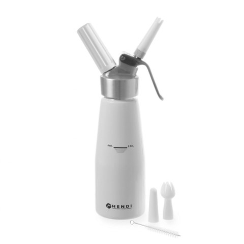 Syfon do bitej śmietany Kitchen Line 0.5l + AKCESORIA - Hendi 588369 Hendi