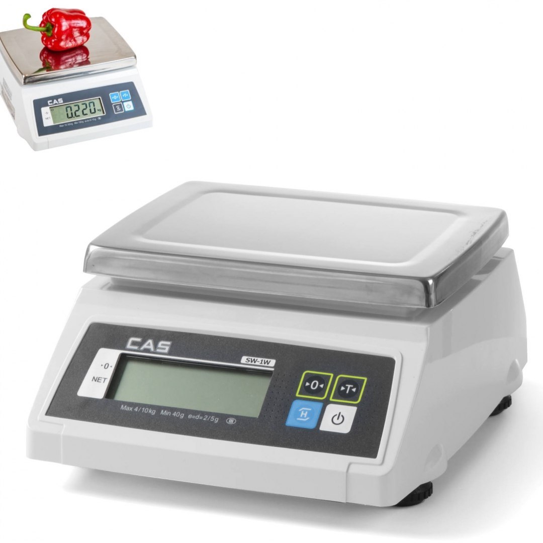 Waga kuchenna wodoodporna z legalizacją do 10kg / 5g - CAS 580370 CAS Waga kuchenna wodoodporna z legalizacją do 10kg / 5g - CAS 580370 CAS