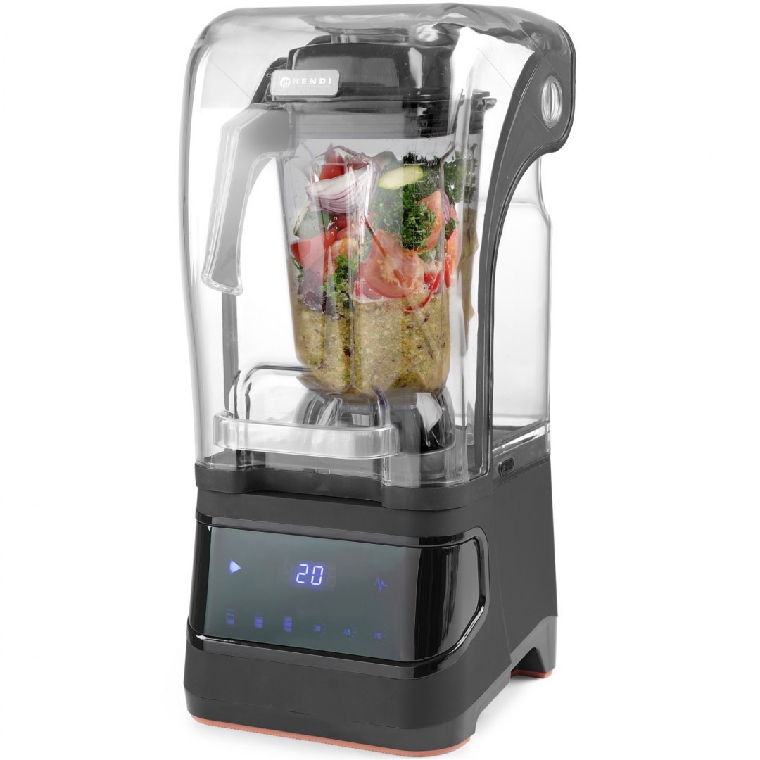 Blender mikser kielichowy z obudową wyciszającą sterowany cyfrowo 2.5L 230V Hendi 230695 Hendi Blender mikser kielichowy z obudową wyciszającą sterowany cyfrowo 2.5L 230V Hendi 230695 Hendi