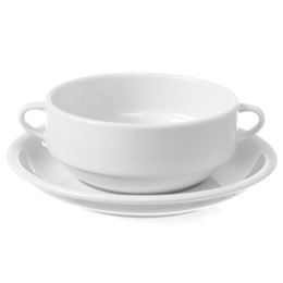 Bulionówka z porcelany biała OPTIMA 380ml zestaw 12szt. - Hendi 770924 Hendi