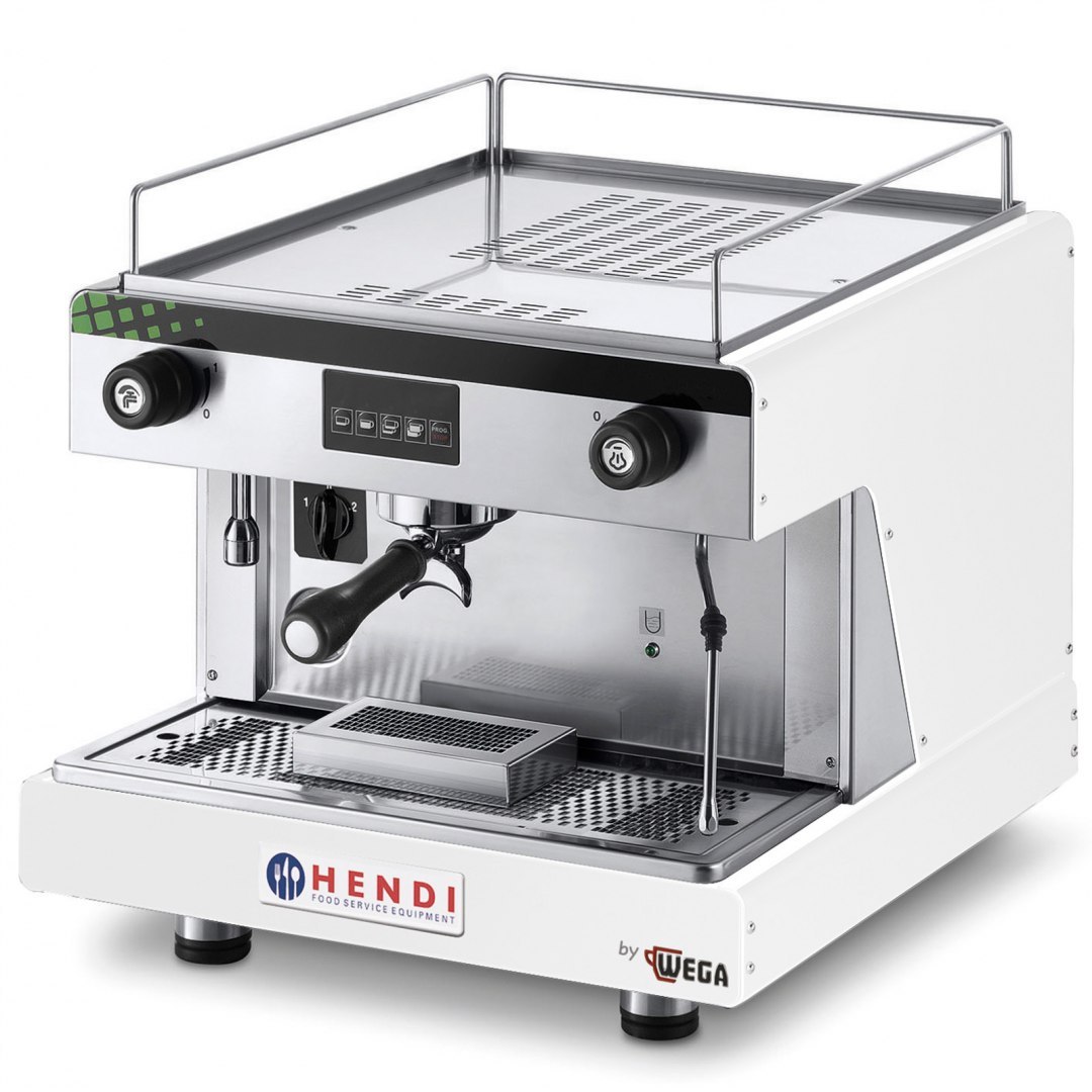 Ekspres kolbowy do kawy Top Line by WEGA 1 grupowy elektroniczny biały 2.9kW Hendi Ekspres kolbowy do kawy Top Line by WEGA 1 grupowy elektroniczny biały 2.9kW Hendi