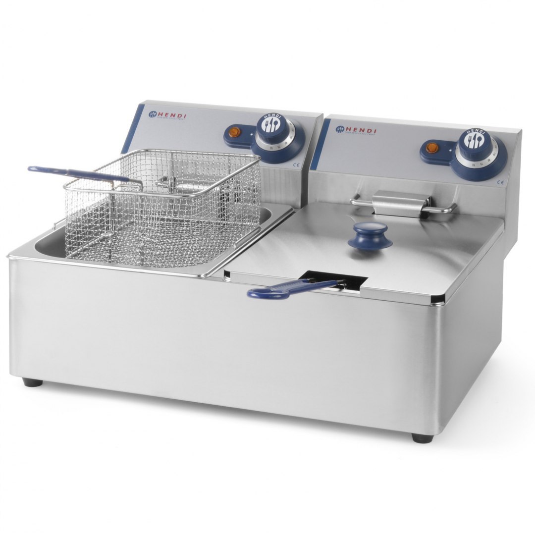 Frytownica frytkownica podwójna Blue Line 230V 2x3300W 2x6L Hendi Frytownica frytkownica podwójna Blue Line 230V 2x3300W 2x6L Hendi