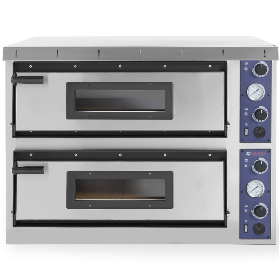 Piec do pizzy elektryczny dwukomorowy XL PLUS 44 12kW 8 pizz śr. 35cm Hendi Piec do pizzy elektryczny dwukomorowy XL PLUS 44 12kW 8 pizz śr. 35cm Hendi