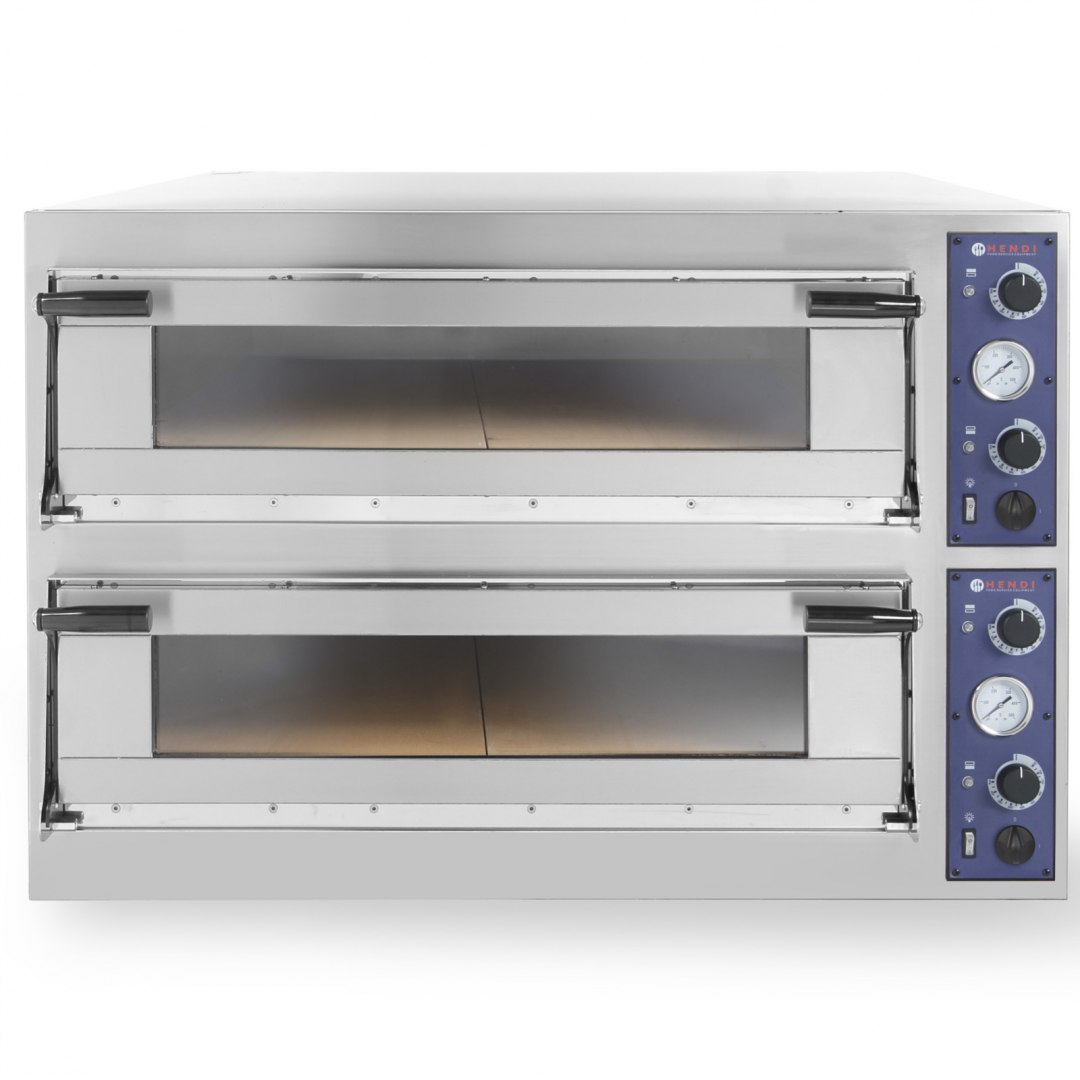 Piec do pizzy i ciasta TRAYS 44 drzwiczki przeszklone blachy piekarnicze 60x40cm 13.8kW 8 pizz śr. 40cm Hendi Piec do pizzy i ciasta TRAYS 44 drzwiczki przeszklone blachy piekarnicze 60x40cm 13.8kW 8 pizz śr. 40cm Hendi