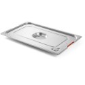 Pokrywka do pojemnika GN Profi Line z uszczelką silikonową i wycięciem na uchwyty GN1/3 325x176mm stal - Hendi 804339 Hendi