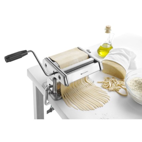 Ręczna maszynka urządzenie do makaronu tagliatelle fettuccine do 140mm Hendi 224830 Hendi Ręczna maszynka urządzenie do makaronu tagliatelle fettuccine do 140mm Hendi 224830 Hendi