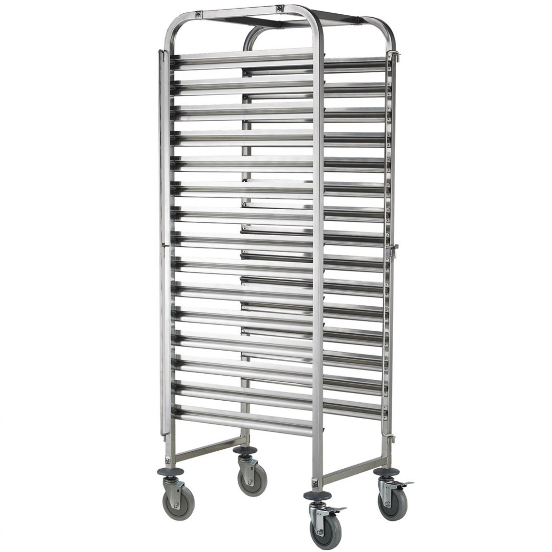 Wózek stalowy do transportu tac blach piekarniczych 15 x 60x40cm - Hendi 810651 Hendi Wózek stalowy do transportu tac blach piekarniczych 15 x 60x40cm - Hendi 810651 Hendi