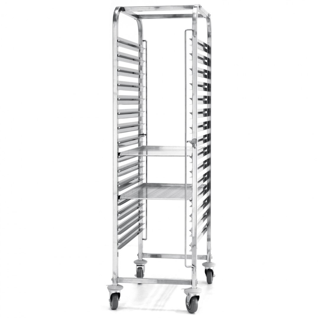Wózek stalowy do transportu tac blach piekarniczych 15 x 60x40cm - Hendi 810651 Hendi Wózek stalowy do transportu tac blach piekarniczych 15 x 60x40cm - Hendi 810651 Hendi