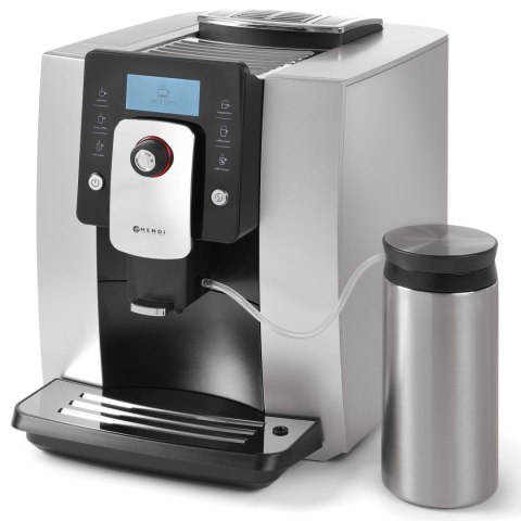 Ekspres do kawy automatyczny One Touch z pojemnikiem na mleko 600ml SREBRNY Hendi 208984 Hendi Ekspres do kawy automatyczny One Touch z pojemnikiem na mleko 600ml SREBRNY Hendi 208984 Hendi