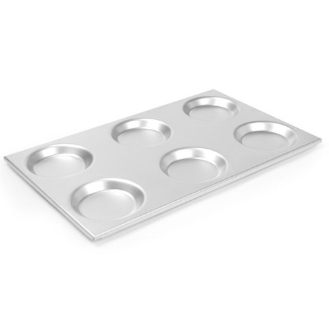 Taca aluminiowa GN 1/1 z formami okręgami 125mm 530x325mm Hendi 808740 Hendi Taca aluminiowa GN 1/1 z formami okręgami 125mm 530x325mm Hendi 808740 Hendi